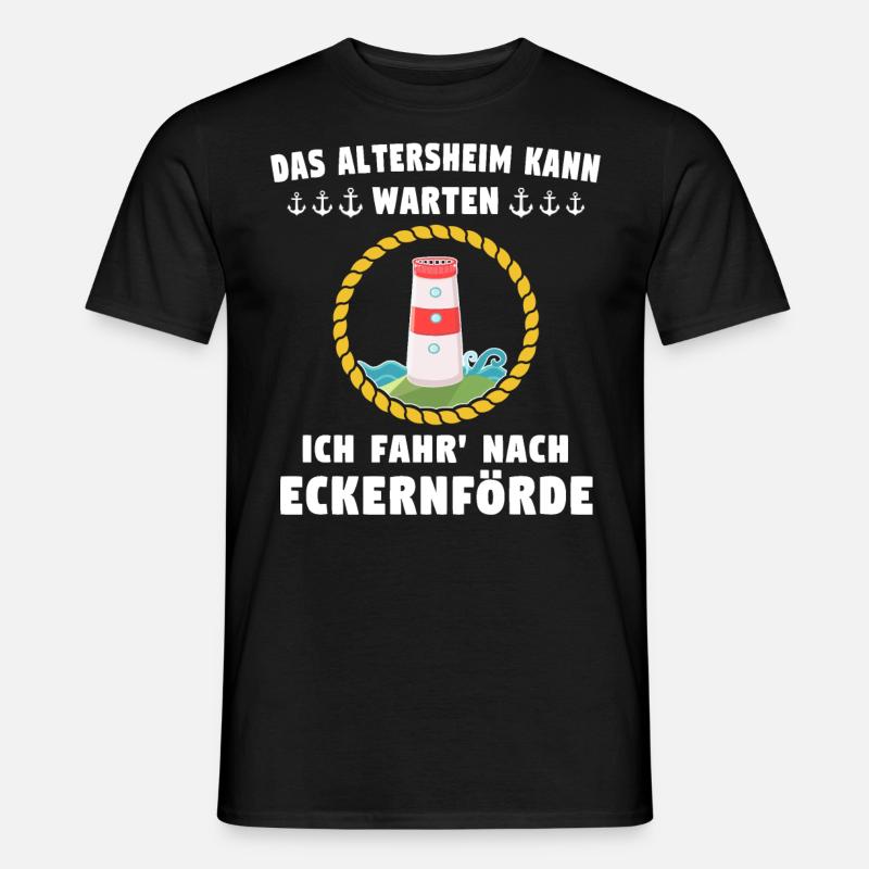 Eckernförde Spruch - Männer T-Shirt - Schwarz