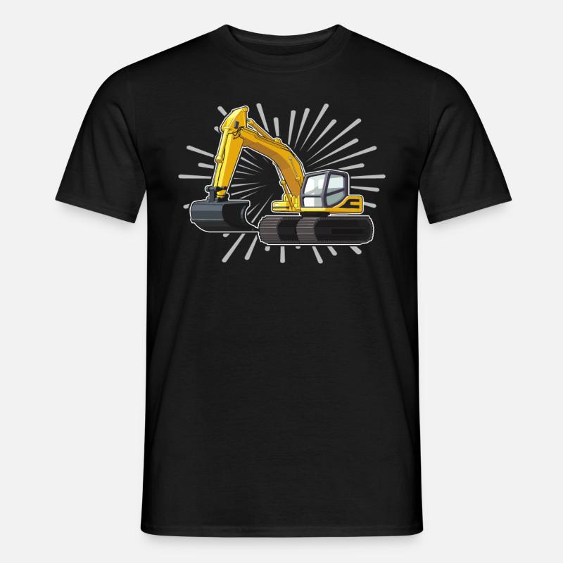 Baggerfuehrer - Männer T-Shirt - Schwarz