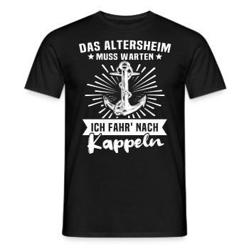 Kappeln - Männer T-Shirt - Schwarz - Vorne - AI Model Male 178 light (178cm)