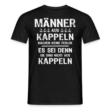 Kappeln Spruch - Männer T-Shirt - Schwarz - Vorne - AI Model Male 178 light (178cm)