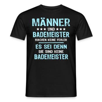 Schwimmmeister - Männer T-Shirt - Schwarz - Vorne - AI Model Male 178 light (178cm)