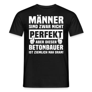 Betonbauer - Männer T-Shirt - Schwarz - Vorne - AI Model Male 178 light (178cm)