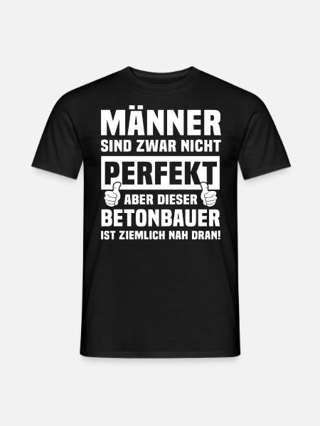 Betonbauer - Männer T-Shirt - Schwarz