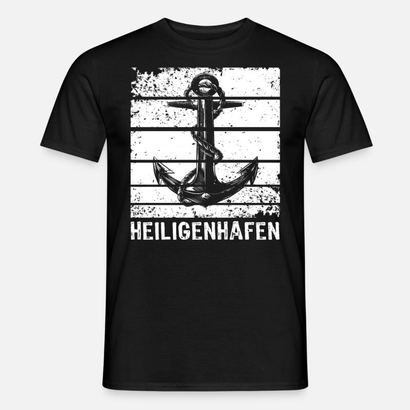 Heiligenhafen - Männer T-Shirt - Schwarz