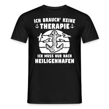 Heiligenhafen - Männer T-Shirt - Schwarz - Vorne - AI Model Male 178 light (178cm)