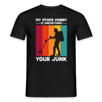 Sondeln Metalldetektor - Männer T-Shirt - Schwarz - Vorne - AI Model Male 178 light (178cm)