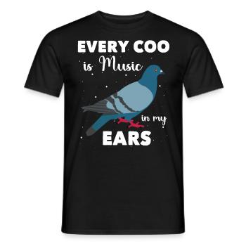 Pigeon pigeonnier pigeonnier pigeon pigeonnier pigeon porteur de cadeaux pigeons - T-shirt homme - noir - Devant - AI Model Male 178 light (178cm)