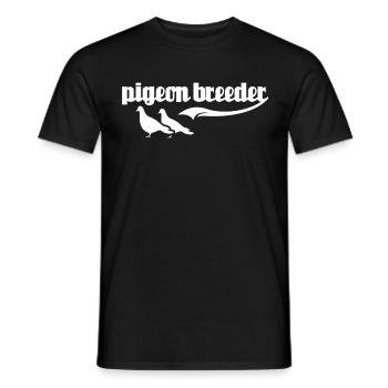 Pigeons colombophiles pigeons - T-shirt homme - noir - Devant - AI Model Male 178 light (178cm)