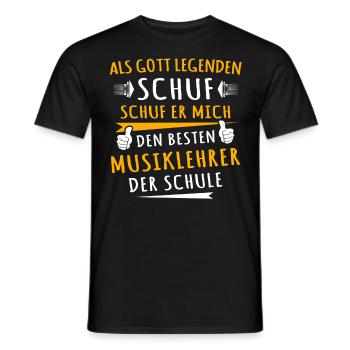 Musiklehrer - Männer T-Shirt - Schwarz - Vorne - AI Model Male 178 light (178cm)