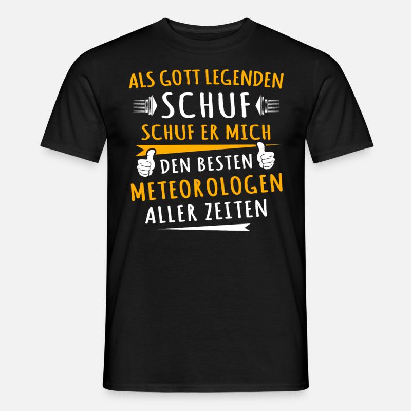 Meteorologe - Männer T-Shirt - Schwarz