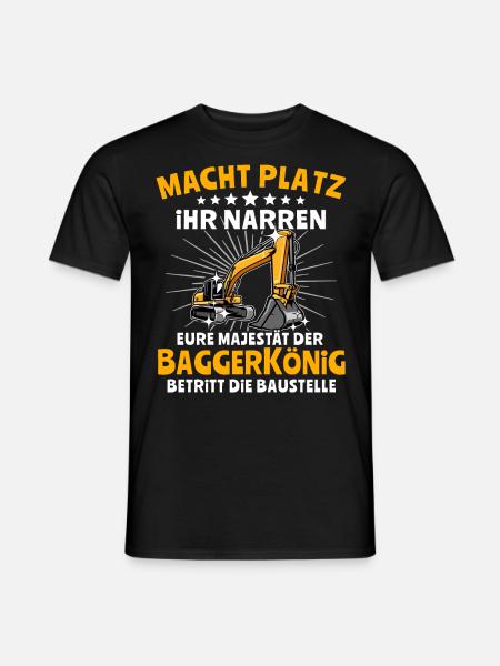 Bagger - Männer T-Shirt - Schwarz
