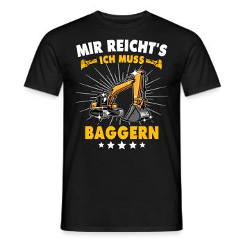Baggerfahrer Baggerführer - Männer T-Shirt - Schwarz - Vorne - AI Model Male 178 light (178cm)