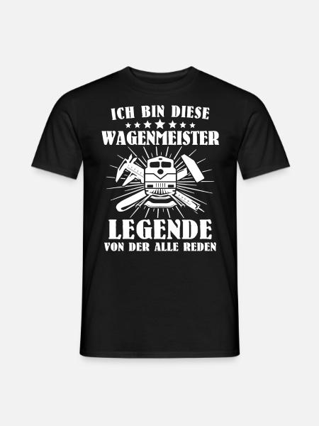Wagenmeister Zugtechniker - Männer T-Shirt - Schwarz
