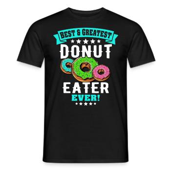 Donut Liebe Donutliebhaber - Männer T-Shirt - Schwarz - Vorne - AI Model Male 178 light (178cm)