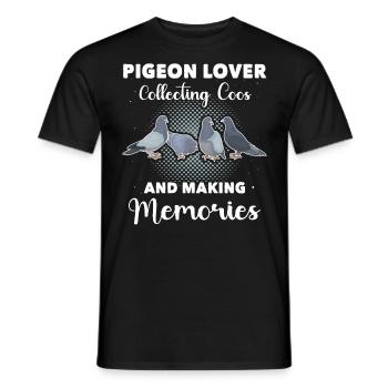 Pigeon pigeon fanciers - Men's T-Shirt - black - Front - AI Model Male 178 light (178cm)