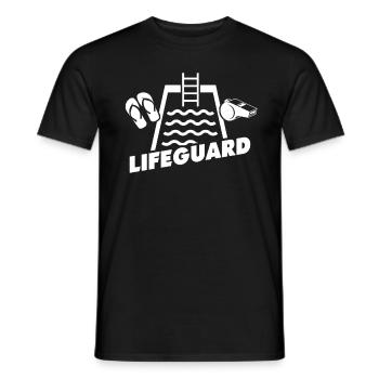 Sauveteurs, sauveteurs, sauveteurs - T-shirt homme - noir - Devant - AI Model Male 178 light (178cm)