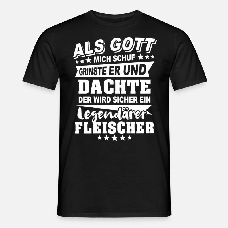 Fleischer - Männer T-Shirt - Schwarz