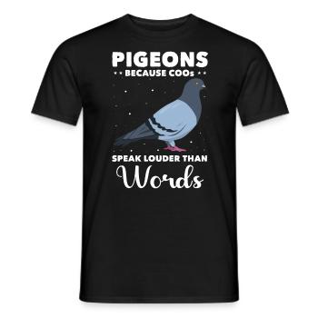 Doves - Men's T-Shirt - black - Front - AI Model Male 178 light (178cm)
