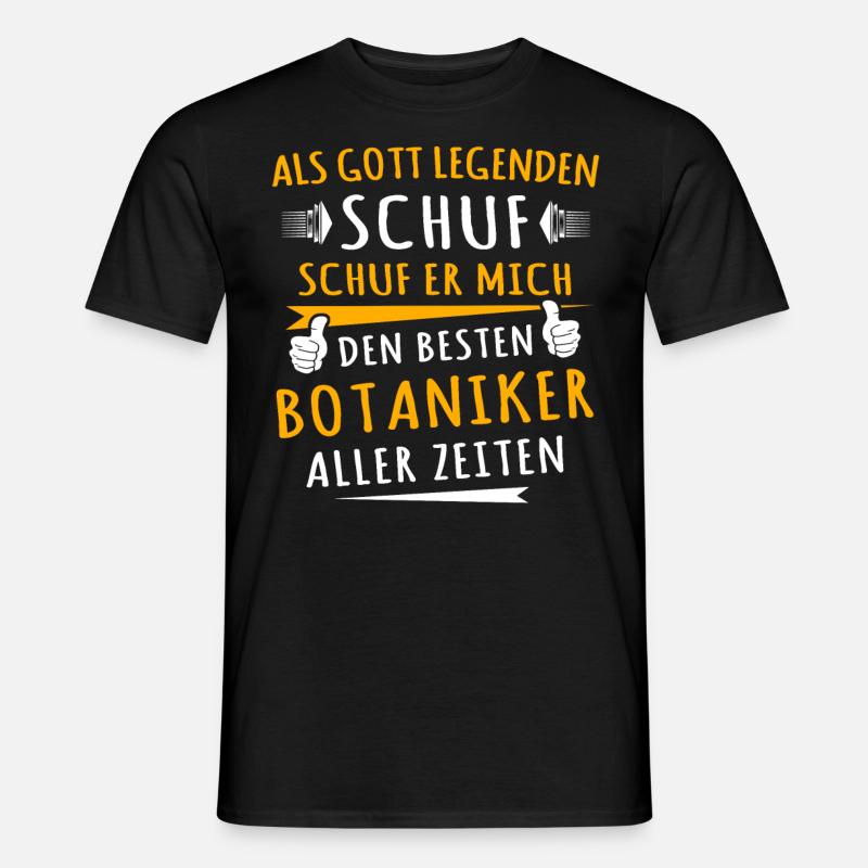 Botaniker - Männer T-Shirt - Schwarz