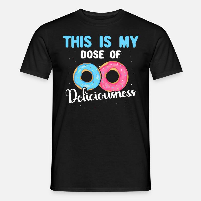 Donuts Doughnuts - Männer T-Shirt - Schwarz