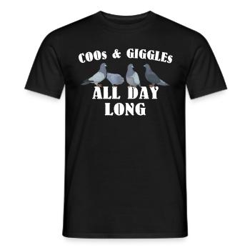 Colombophiles - T-shirt homme - noir - Devant - AI Model Male 178 light (178cm)
