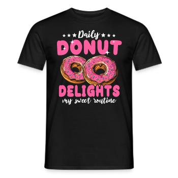 Donut Liebe Donutliebhaber - Männer T-Shirt - Schwarz - Vorne - AI Model Male 178 light (178cm)