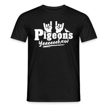 Pigeons colombophiles pigeons - T-shirt homme - noir - Devant - AI Model Male 178 light (178cm)
