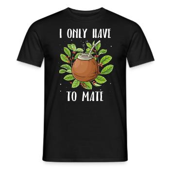 Mate Tee - Männer T-Shirt - Schwarz - Vorne - AI Model Male 178 light (178cm)