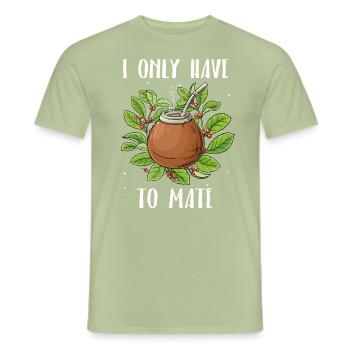Mate Tee - Männer T-Shirt - Sage - Vorne - AI Model Male 178 light (178cm)