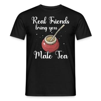 Mate Tee Teetasse - Männer T-Shirt - Schwarz - Vorne - AI Model Male 178 light (178cm)