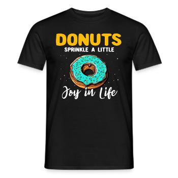 Donut Doughnut Donut Lover - T-shirt homme - noir - Devant - AI Model Male 178 light (178cm)