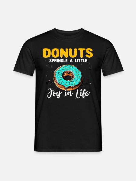 Donut Doughnut Donut Lover - Men's T-Shirt - black
