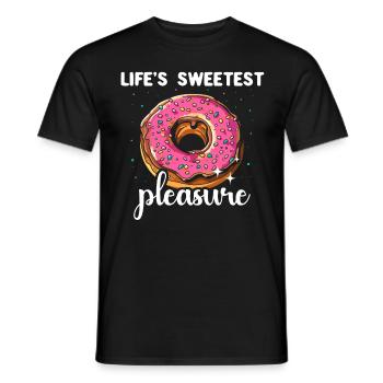 Donut Doughnut - Men's T-Shirt - black - Front - AI Model Male 178 light (178cm)