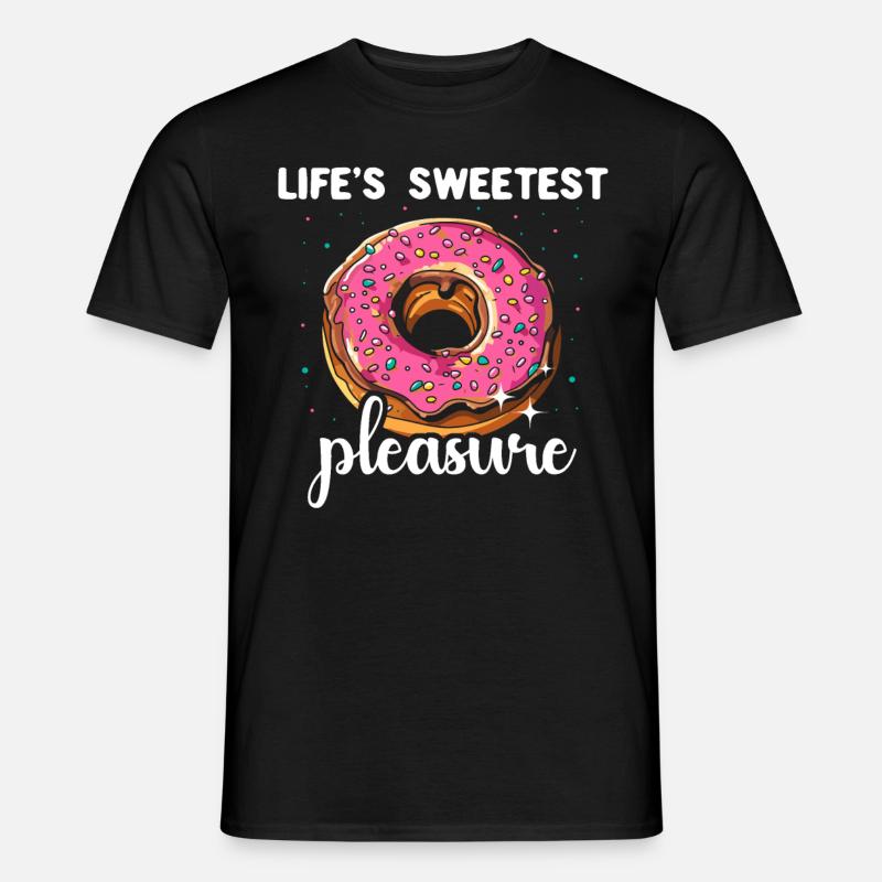 Donut Doughnut - Männer T-Shirt - Schwarz