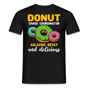Donut Donut Lover - Men's T-Shirt - black - Front - AI Model Male 178 light (178cm)