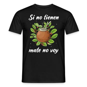 Mate Tee Yerba Teetrinker - Männer T-Shirt - Schwarz - Vorne - AI Model Male 178 light (178cm)