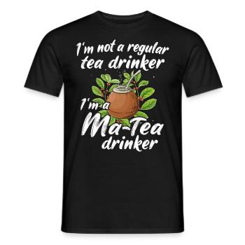 Yerba mate tea - Men's T-Shirt - black - Front - AI Model Male 178 light (178cm)