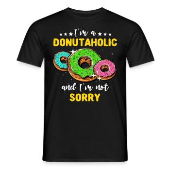 Doughnut Love Donuts - Männer T-Shirt - Schwarz - Vorne - AI Model Male 178 light (178cm)