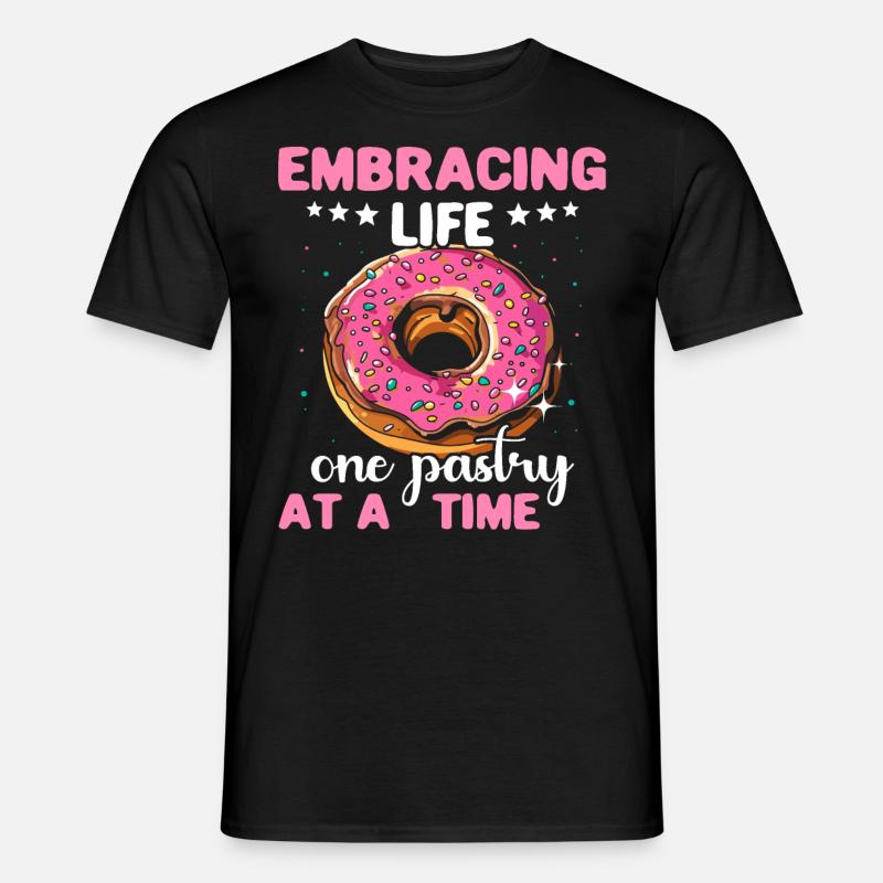 Doughnut Donuts - Männer T-Shirt - Schwarz