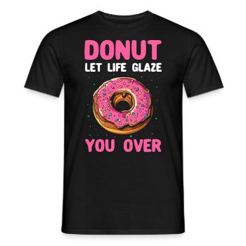 Beignets d’amateur de beignets - T-shirt homme - noir - Devant - AI Model Male 178 light (178cm)