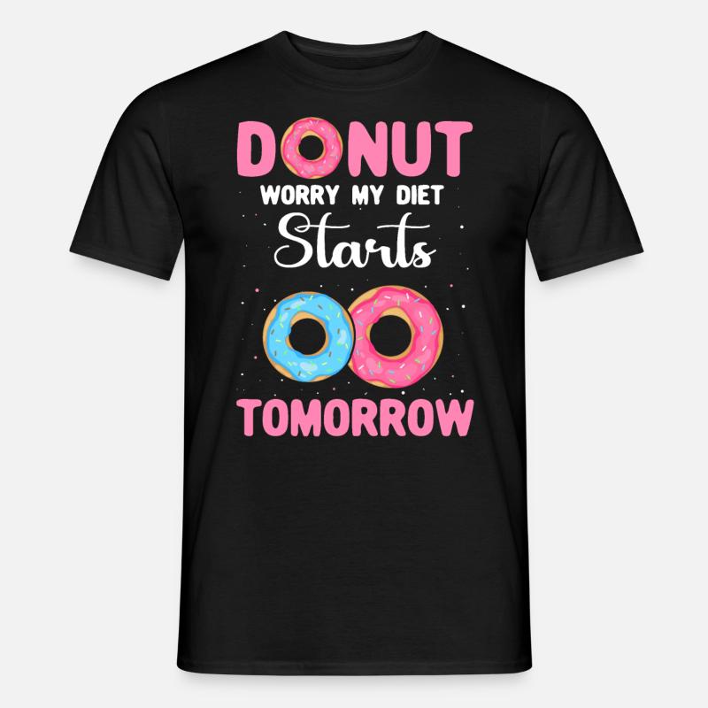 Doughnut Love Donuts - Männer T-Shirt - Schwarz