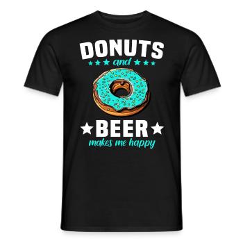 Beignets Beignets Beignets - T-shirt homme - noir - Devant - AI Model Male 178 light (178cm)