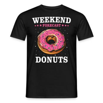 Donut Weekend Doughnuts - Männer T-Shirt - Schwarz - Vorne - AI Model Male 178 light (178cm)