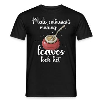 Yerba mate tea - Men's T-Shirt - black - Front - AI Model Male 178 light (178cm)