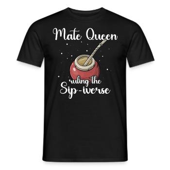 Buveur de thé Yerba mate - T-shirt homme - noir - Devant - AI Model Male 178 light (178cm)