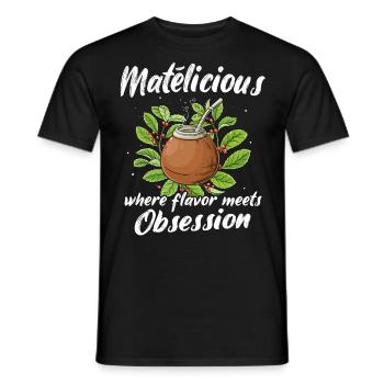 Mate Tee - Männer T-Shirt - Schwarz - Vorne - AI Model Male 178 light (178cm)