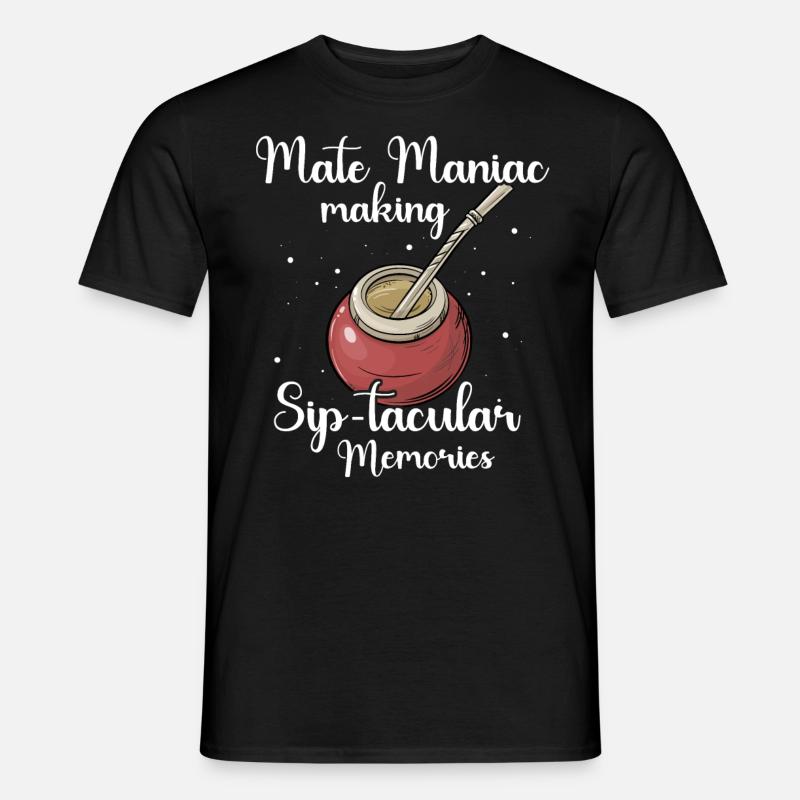 Mate Tee Sprüche - Männer T-Shirt - Schwarz
