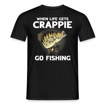 Pêche au poisson-lune Pêche à la merde - T-shirt homme - noir - Devant - AI Model Male 178 light (178cm)