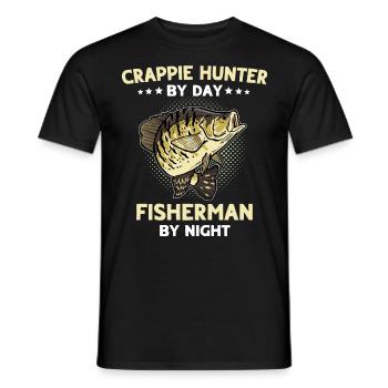 Sunfish Fishing Crappie Fishing - Men's T-Shirt - black - Front - AI Model Male 178 light (178cm)