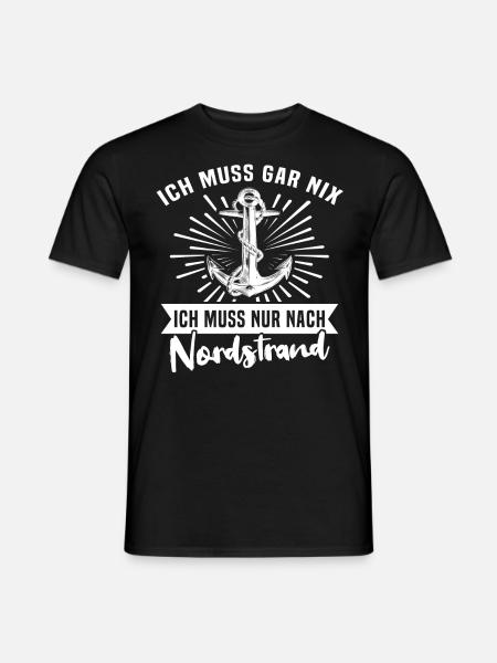 Nordstrand - Männer T-Shirt - Schwarz